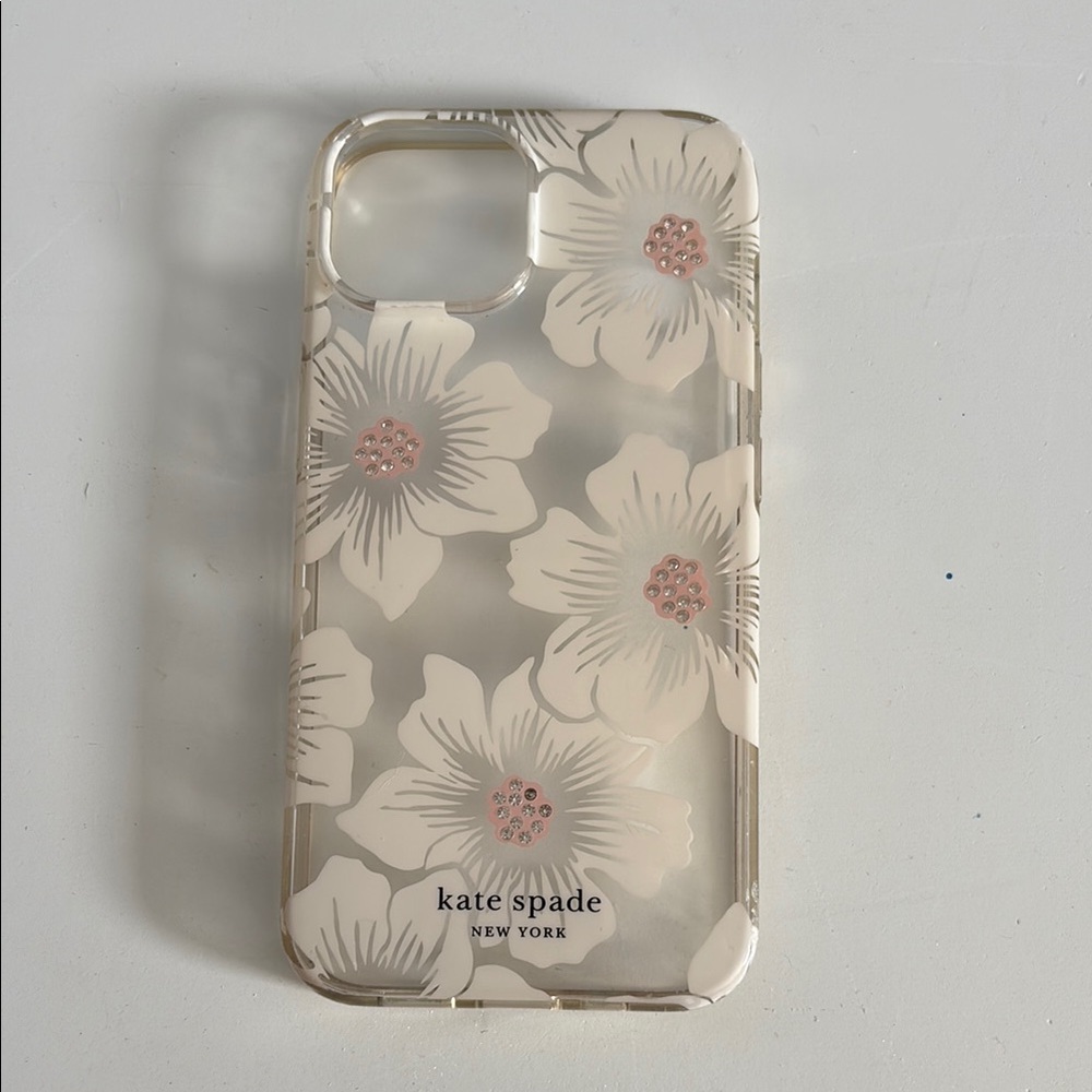 kate spade Floral iPhone Case - Cream and Pink